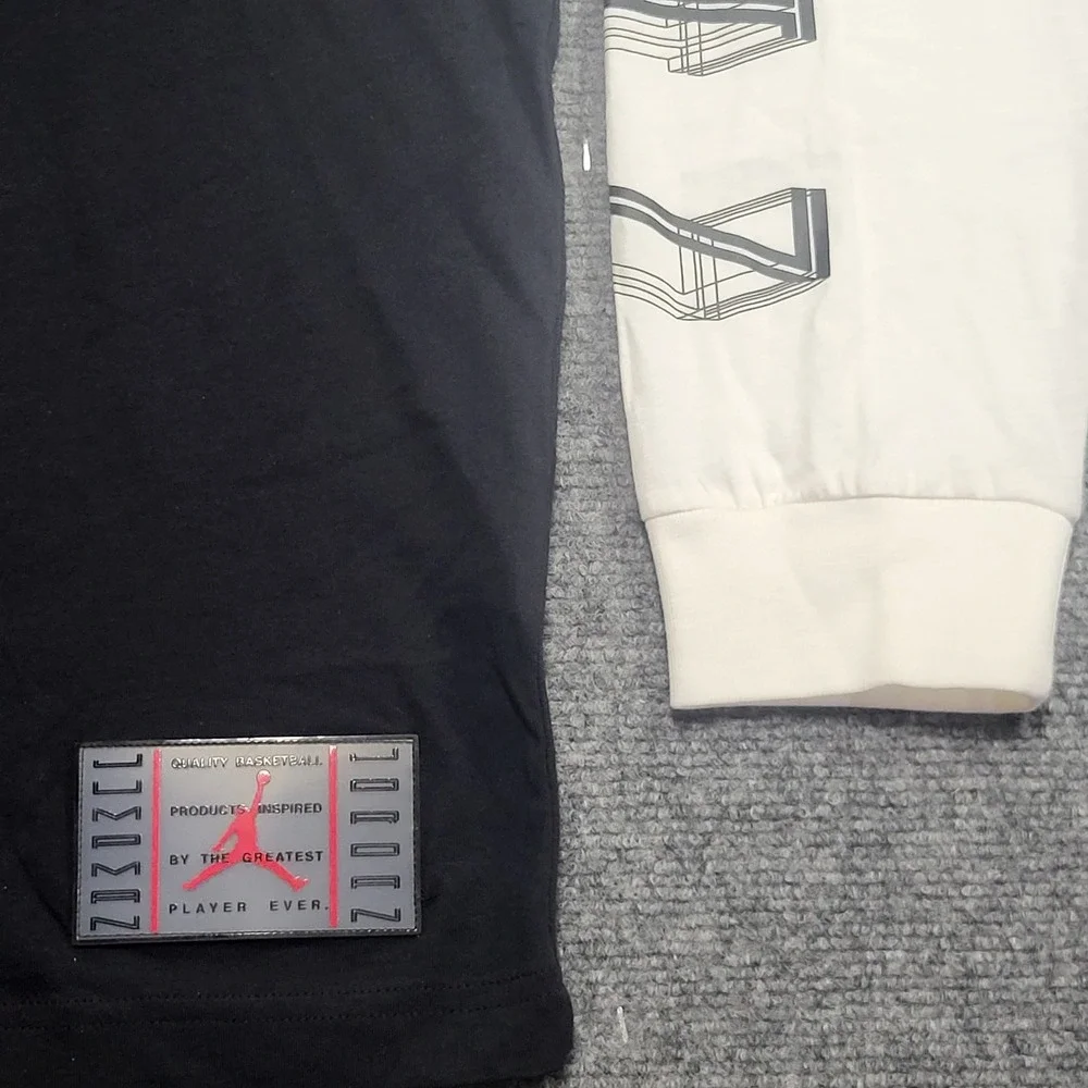 Nike Jordan Legacy AJ11 Long-Sleeve Black & White T-Shirt (CU1072-010) Size XXL